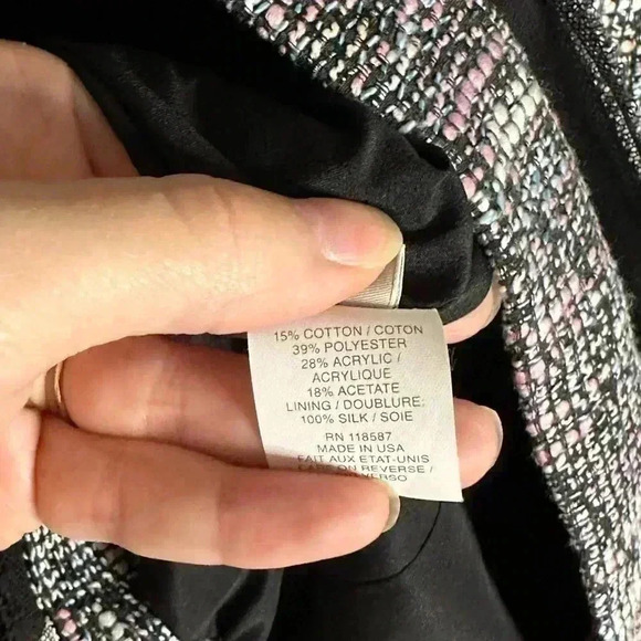 Jason Wu Tweed Pattern Jacket Size 6 - Picture 6 of 8